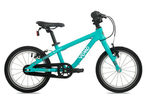 Yomo 14 turquoise 14-inch wheel lightweight hybrid mountain bike.