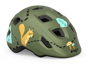 MET Hooray Green Forest kids helmet.