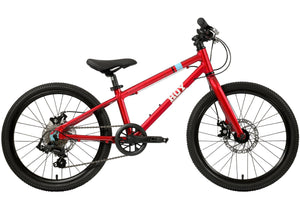 HOY Pentland 20 red 20-inch wheel 7-speed lightweight hybrid mountain bike.