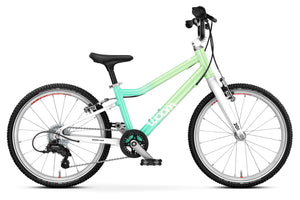 Woom GO 4 spearmint crush 20 inch wheel 7-speed ultralight children's bike.