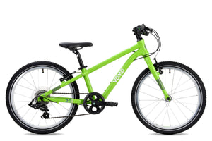 Yomo 20 green 20-inch wheel 7-speed lightweight hybrid mountain bike.