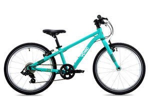 Yomo 20 turquoise 20-inch wheel 7-speed lightweight hybrid mountain bike.