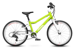 Woom 4 lizard lime 20 inch wheel 7 speed ultralight hybrid bike.