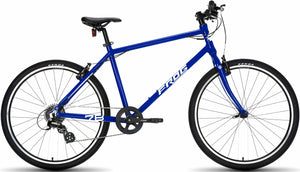Frog 78 electric blue 26 inch wheel 8 speed lightweight hybrid mountain bike.