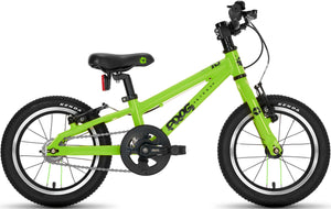 Frog 40 green 14 inch wheel lightweight hybrid mountain bike.