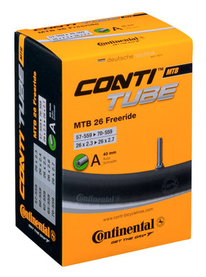 Continental MTB 26 Freeride Schrader valve inner tube.