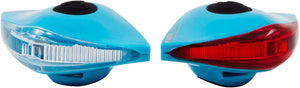 Spanninga Pirata lagoon blue front and rear light set.
