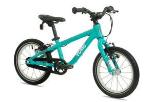 Yomo 14 turquoise 14-inch wheel lightweight hybrid mountain bike.