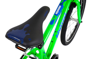 Squish 20 inch wheel neon green boys 7 speed lightweight hybrid mountain bike.
