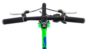 Squish 20 inch wheel neon green boys 7 speed lightweight hybrid mountain bike.