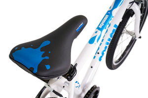 Squish 20 inch wheel white and blue girls 7 speed lightweight hybrid mountain bike.
