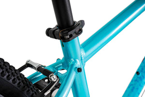 Squish 26 inch wheel aqua girls 8 speed lightweight hybrid mountain bike.