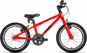 Frog 44 red 16 inch wheel lightweight hybrid mountain bike.