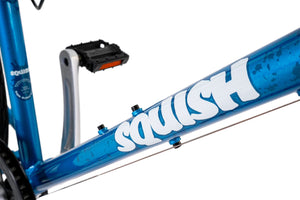 Squish 650B 27.5 inch wheel blue boys 8 speed lightweight hybrid mountain bike.