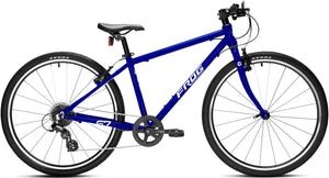 Frog 67 electric blue 26 inch wheel 8 speed lightweight hybrid mountain bike.