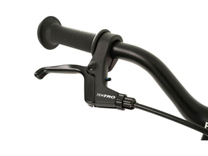 Prevelo Alpha One Tektro alloy junior-specific brake levers with ergonomic grips.