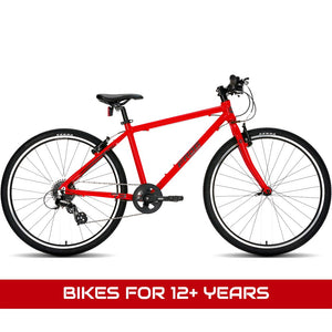  Bikes for 12+ years featuring a Frog 73 neon red 26