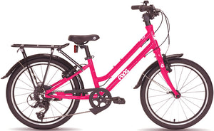 Frog City 53 pink 20 inch wheel 8 speed lightweight city bike.