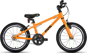 Frog 44 orange 16 inch wheel lightweight hybrid mountain bike.