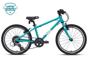 Frog 53 teal 20 inch wheel 8 speed lightweight hybrid mountain bike.