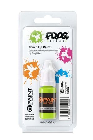 G-Paint Frog Bikes green touch-up paint.