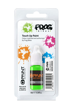 G-Paint Frog Bikes neon green touch-up paint.