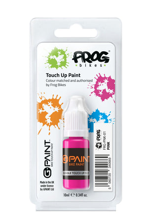 G-Paint Frog Bikes pink touch-up paint.