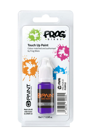 G-Paint Frog Bikes purple touch-up paint.