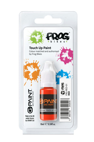 G-Paint Frog Bikes red touch-up paint.