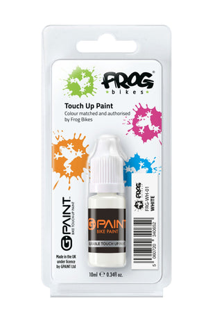 G-Paint Frog Bikes white touch-up paint.