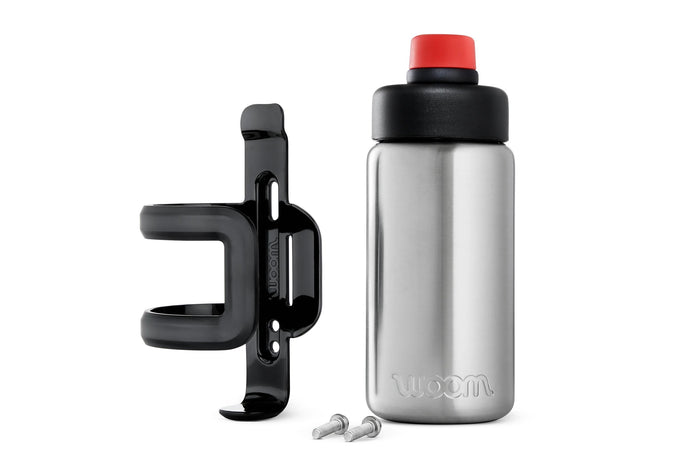 Woom GLUG stainless steel bottle & cage