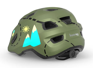 MET Hooray Green Forest kids helmet.