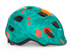 MET Hooray Green Fruit kids helmet.