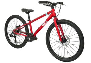 HOY Pentland 24 red 24-inch wheel 8-speed lightweight hybrid mountain bike.