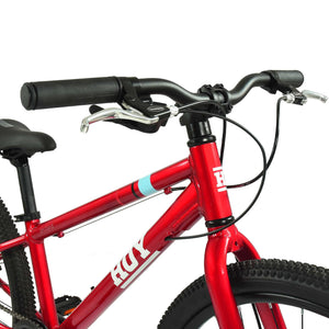 HOY Pentland 24 red 24-inch wheel 8-speed lightweight hybrid mountain bike.
