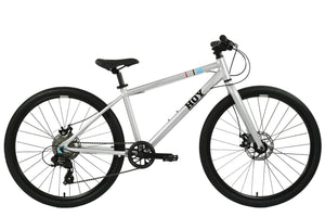 HOY Pentland 26 silver 26-inch wheel 8-speed lightweight hybrid mountain bike.