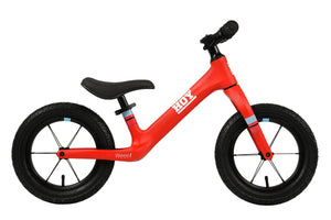 HOY Weee! red 12 inch wheel lightweight children's balance bike.