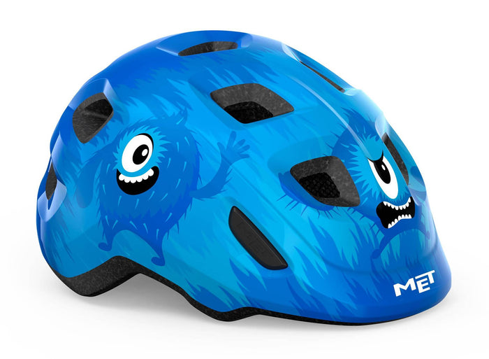 MET Hooray Blue Monsters kids helmet
