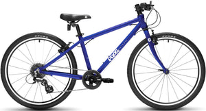 Frog 61 electric blue 24 inch wheel 8 speed lightweight hybrid mountain bike.