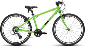 Frog 61 green 24 inch wheel 8 speed lightweight hybrid mountain bike.