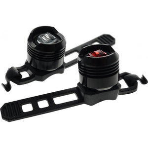 Pulse Blinker CNC LED lights in a weather-resistant alloy case with silicon strap.