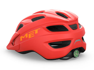 MET Crackerjack Scarlet Red matt youths MTB helmet UN 52-57cm.