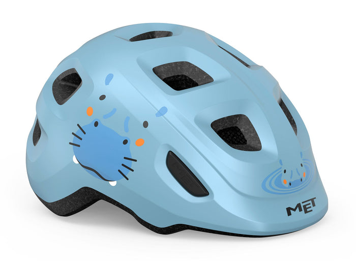 MET Hooray Pale Blue Hippo kids helmet