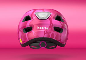 MET Hooray MIPS Pink Hearts kids helmet.