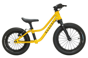 Rascal Punk 12/14 gold 14-inch front wheel and 12" rear wheel lightweight children's balance bike