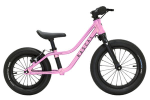 Rascal Punk 12/14 raspberry 14-inch front wheel and 12" rear wheel lightweight children's balance bike