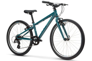 Ridgeback Dimension 24 inch wheel double denim 7 speed lightweight hybrid mountain bike.