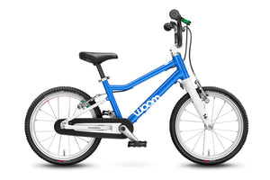 Woom 3 sky blue 16 inch wheel ultralight children's bike.