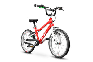 Woom 3 red 16 inch wheel ultralight children's bike.