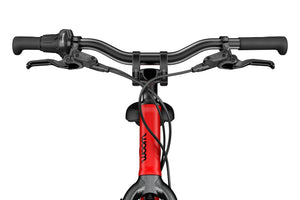 Woom EXPLORE 4 red 20 inch wheel 7-speed ultralight hybrid bike.